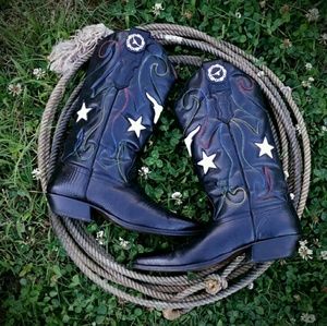 🔥SALE !!!🔥RARE Vintage Inlaid Cowboy boots
